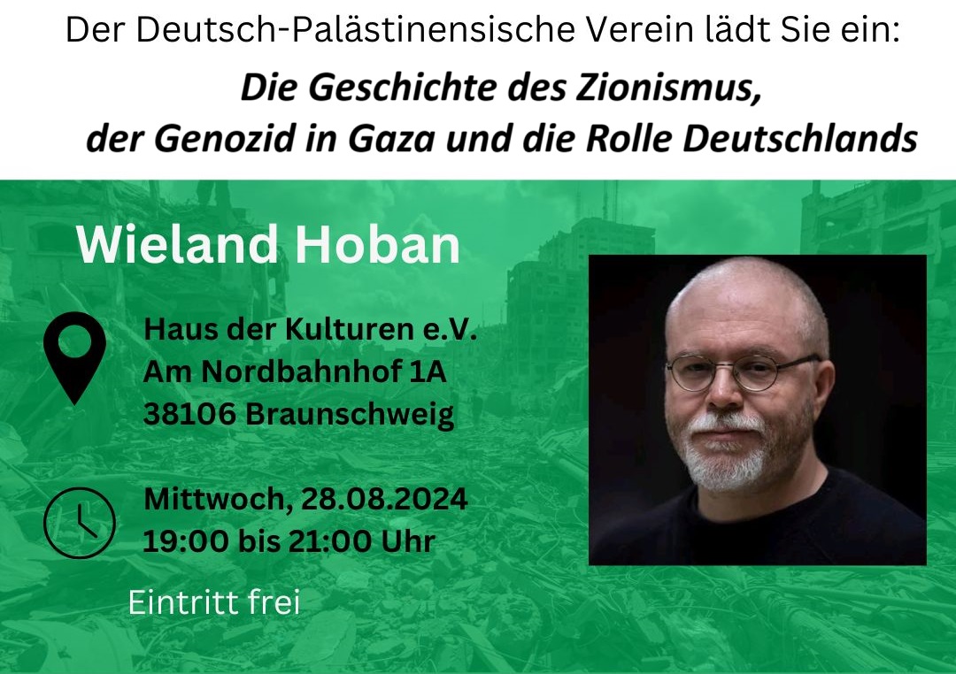 Mehr über den Artikel erfahren Wieland Hoban Vortrag am 28.08.2024