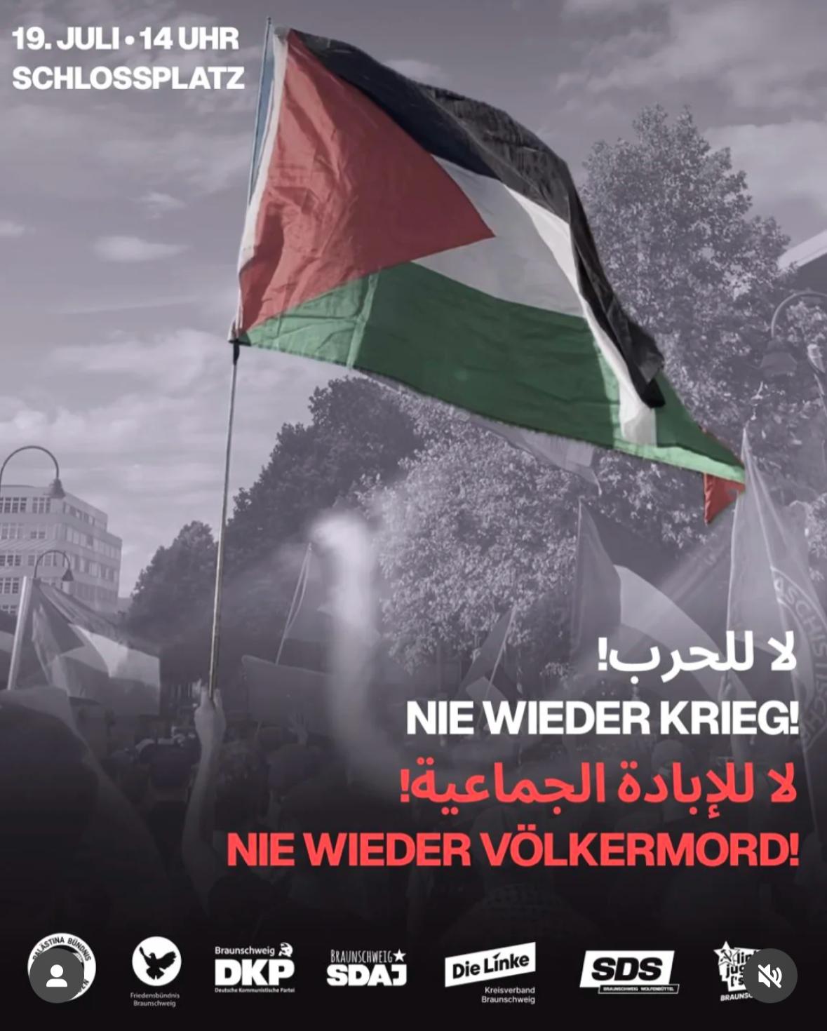 Mehr über den Artikel erfahren Demo Aufruf: Nie wieder Krieg. Nie wieder Völkermord.